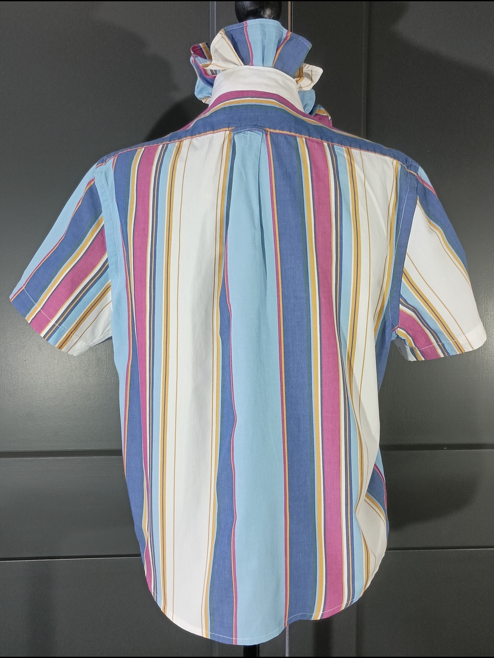 Upcycled Women's Ralph Lauren Ruffled Collar Shirt - Picture 6 of 8